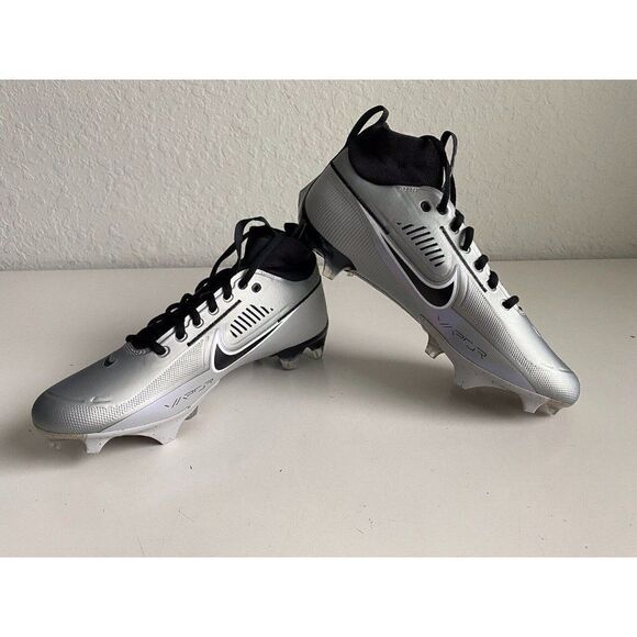 Nike Vapor Edge Pro 360 2 Grey Black Football Cleats DA5456-002 Men’s Sz 8.5 - Picture 1 of 10